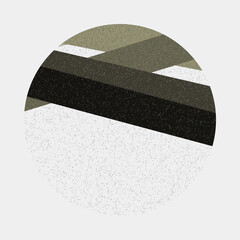 Crossing lines generativeart style colorful logo illustration