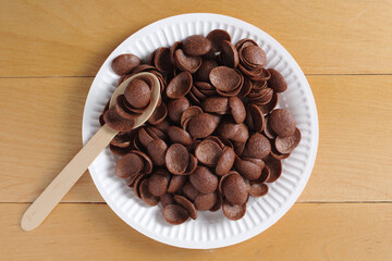 Chocolate cereals breakfast