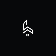 Logo design of L LL in vector logo for construction, home, real estate, building, property. Minimal awesome trendy professional logo design template on black background.