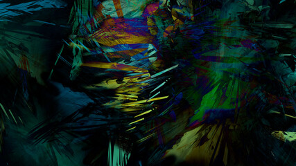 Abstract textured painting landscape