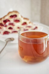 tea with homemade cake