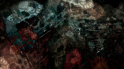 Abstract painting brush stroke texture rock nature geological underwater atmospheric landscape illustration background