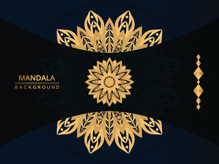 Background with golden mandala