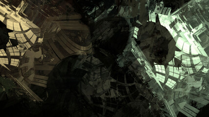 Abstract painting brush stroke texture rock nature geological underwater atmospheric landscape illustration background