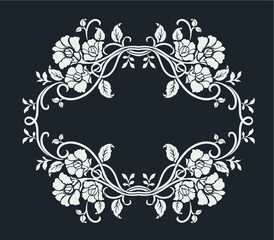 Luxury floral design elements