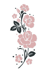 Rose motif floral design