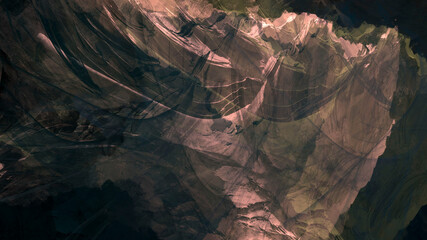 Abstract painting brush stroke texture rock nature geological atmospheric underwater landscape illustration background