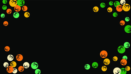 Feminine Floral Pattern with Simple Stylized Berries for Greeting Card or Poster. Naive Daisy Berries in Primitive Style. Vector Background for Spring or Summer Design.
