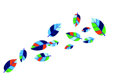 Pretty pattern with leaves for greeting card or poster. Vector background for spring or summer design.
