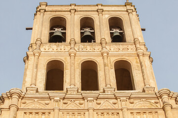 Purisima Concepcion Church bell tower. Hornachos, Spain
