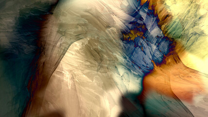 Abstract colorful digital painting, background © Christian