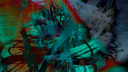 Abstract colorful digital painting, background