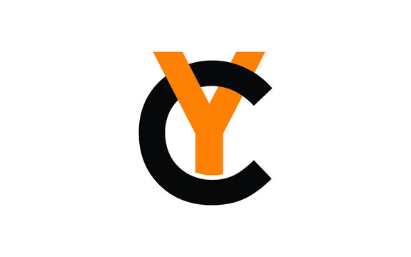 CY or YC Letter Initial Logo Design, Vector Template