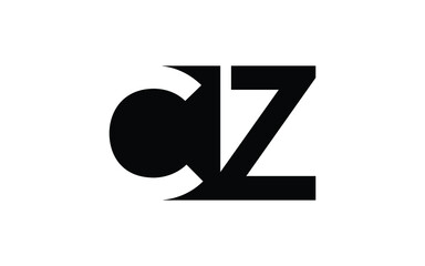 CZ or ZC Letter Initial Logo Design, Vector Template - obrazy, fototapety, plakaty