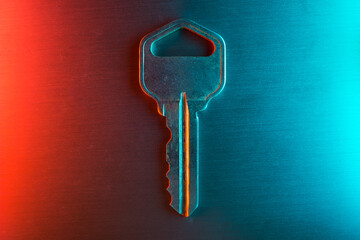 key neon security concept future cyberpunk