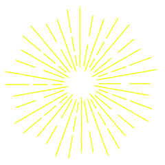 Radial brush Lines in Circle Form for comic books . fireworks Explosion background . Vector Illustration . Starburst
 round Logo . Circular Design element . Abstract Geometric star rays . Sunburst .