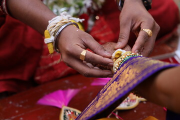 Indian Maharashtrian traditional wedding moments captured at Mumbai India
