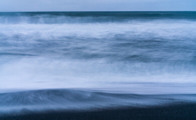 Ocean view, waves in movimento, long exposure wave photography 