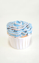 Blue rose cupcake, birthday cake, celebration
