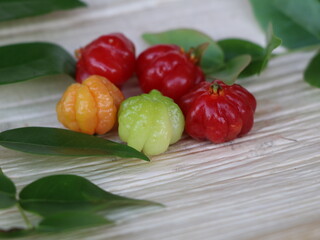 Fresh Brazilian Cherry fruits 