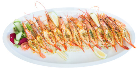 Grilled Prawn Platter
