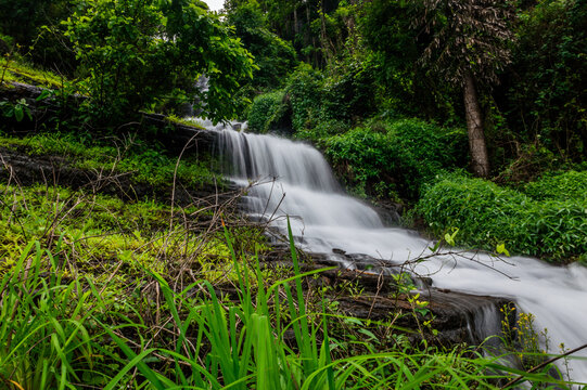 The beauty of Palaoorkotta waterfalls in Malappuram district of Kerala state, India.