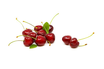 Obraz na płótnie Canvas Fresh and delicious red cherry