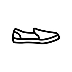 espodrilles shoe icon vector. espodrilles shoe sign. isolated contour symbol illustration