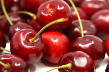 Fresh and delicious  red cherry