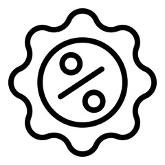 Sale free icon. Outline sale free vector icon for web design isolated on white background