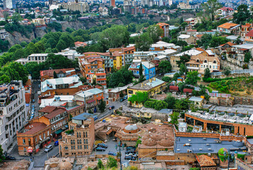 Panoramic view of the Tbilisi city, Georgia