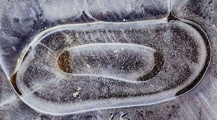 Background texture of bubbles in ice sheet