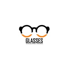 Glasses symbol vector icon design template
