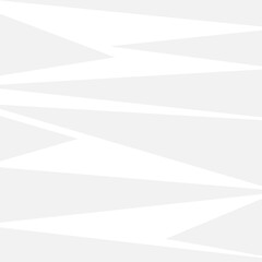 Abstract directionless or irregular triangle shape texture background on a white and gray shade tone. Geometric transparent diagonal motion pattern using for a paper print, page fill, and brochure.