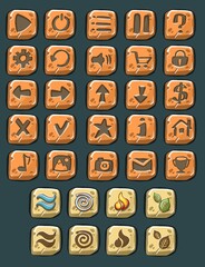 Fototapeta premium Set Of Web Square Button. Vector illustration