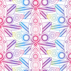 Gilding natural seamless pattern with lotus flowers