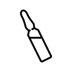 serum capsule icon vector. serum capsule sign. isolated contour symbol illustration