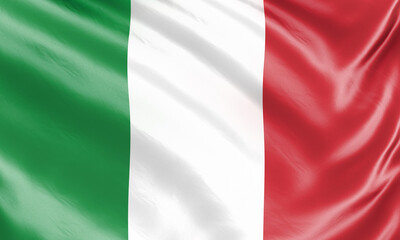 Banner. Realistic flag. Waving flag of the country of the European Union. 3d illustration