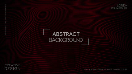 Obraz premium Abstract wavy line background with geometric composition