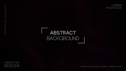 Abstract wavy line background with geometric composition