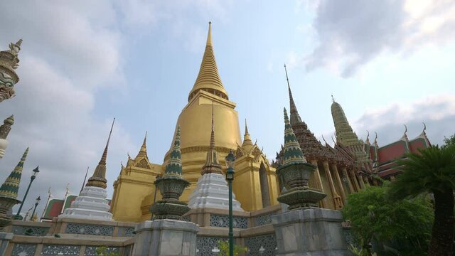 The temple of the Emerald Buddha or Wat Phra Si Rattana Satsadaram, The most sacred Buddhist temple in Thailand