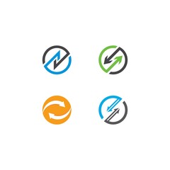 Arrows vector illustration icon Logo Template