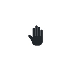Fototapeta na wymiar Hand gesture icon logo simple template