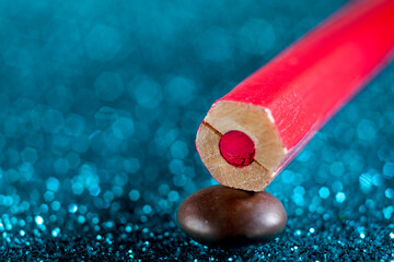 Vitamin B12 With Red Pencil On