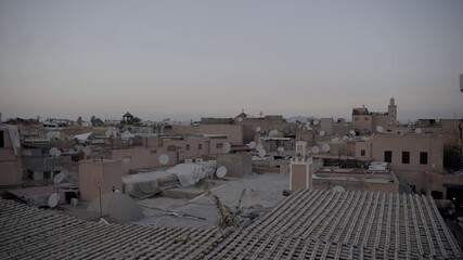 Sunset in Marrakech, Morroco.