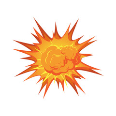 vector illustration of explosion effect 