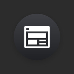 Update Userlist -  Matte Black Web Button
