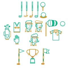 golf icons collection