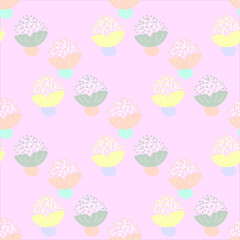 seamless nature of flower, branch, and leaves. Can use for print, template, fabric, presentation, textile, banner, poster, wallpaper, 