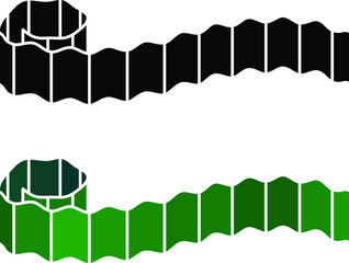 Grass border edge icon